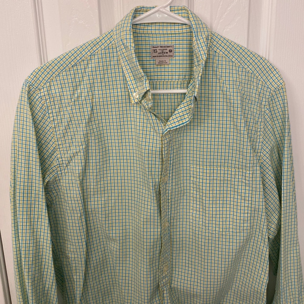 JCrew. Button down shirt. Size medium. Gently used. No flaws.